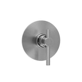 Jaclo - Round Plate with Contempo Low Peg Lever Trim for Thermostatic Valves (J-TH34 & J-TH12) - White