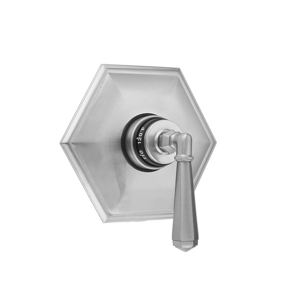 Jaclo - Hex Plate with Hex Lever Trim for Thermostatic Valves (J-TH34 & J-TH12) - White