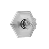 Jaclo - Hex Plate with Hex Cross Trim for Thermostatic Valves (J-TH34 & J-TH12) - White