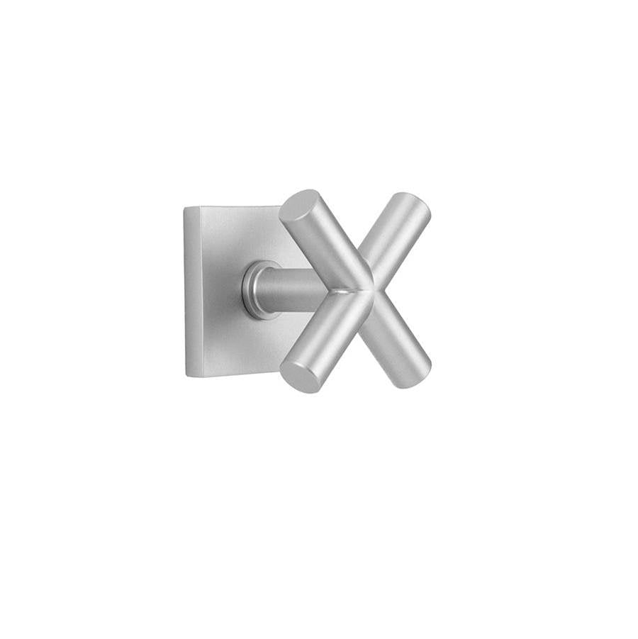 Jaclo - Contempo Slim Cross with Square Escutcheon Trim for Exacto Volume Controls and Diverters (J-VC34 / J-VC12 / J-20682 / J-20686 / J-20688 / J-20687 / J-20689) - White
