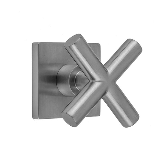 Jaclo - Contempo Slim Cross with Square Escutcheon Trim for Exacto Volume Controls and Diverters (J-VC34 / J-VC12 / J-20682 / J-20686 / J-20688 / J-20687 / J-20689) - White
