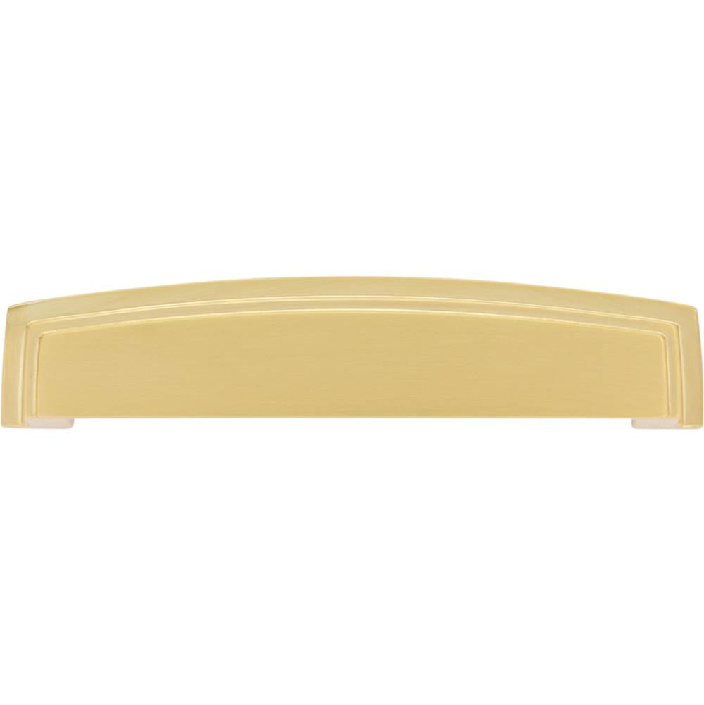 128 mm Center Brushed Gold Square-to-Center Square Renzo Cabinet Cup Pull
