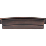 128 mm Center Brushed Oil Rubbed Bronze Square-to-Center Square Renzo Cabinet Cup Pull