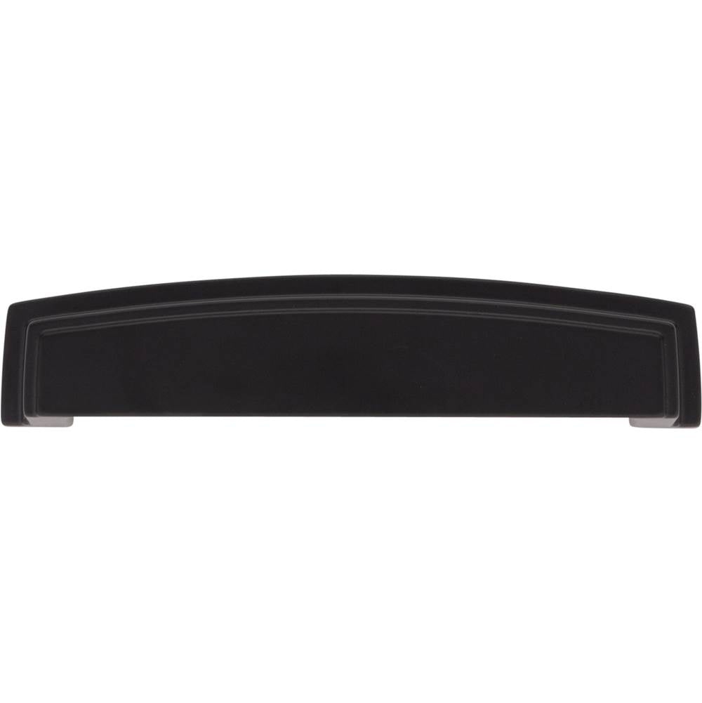 128 mm Center Matte Black Square-to-Center Square Renzo Cabinet Cup Pull