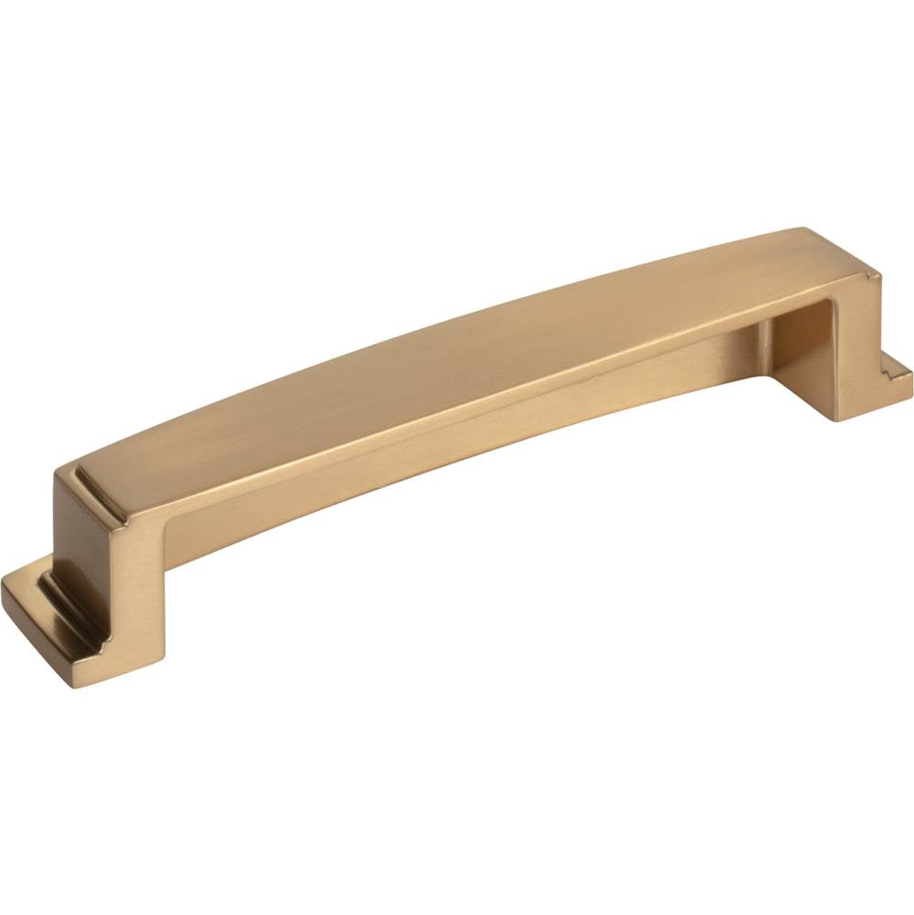 128 mm Center Satin Bronze Square-to-Center Square Renzo Cabinet Cup Pull