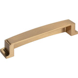 128 mm Center Satin Bronze Square-to-Center Square Renzo Cabinet Cup Pull