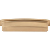 128 mm Center Satin Bronze Square-to-Center Square Renzo Cabinet Cup Pull