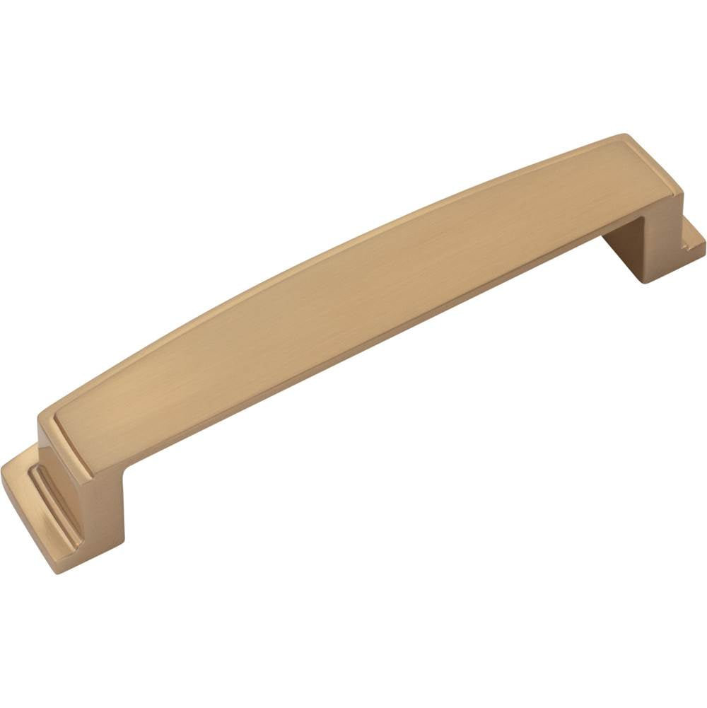 128 mm Center Satin Bronze Square-to-Center Square Renzo Cabinet Cup Pull