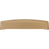 128 mm Center Satin Bronze Square-to-Center Square Renzo Cabinet Cup Pull