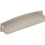 Jeffrey Alexander - 128 mm Center Satin Nickel Square-to-Center Square Renzo Cabinet Cup Pull - Satin Nickel