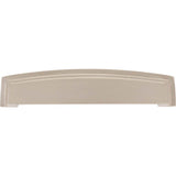 128 mm Center Satin Nickel Square-to-Center Square Renzo Cabinet Cup Pull