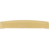 160 mm Center Brushed Gold Square-to-Center Square Renzo Cabinet Cup Pull