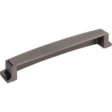 160 mm Center Brushed Pewter Square-to-Center Square Renzo Cabinet Cup Pull