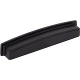 Jeffrey Alexander - 160 mm Center Matte Black Square-to-Center Square Renzo Cabinet Cup Pull - Matte Black