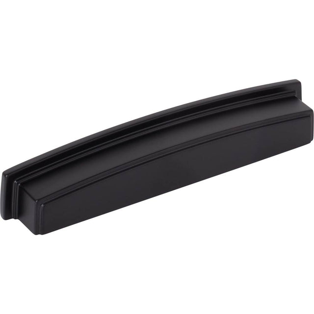 Jeffrey Alexander - 160 mm Center Matte Black Square-to-Center Square Renzo Cabinet Cup Pull - Matte Black