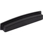 Jeffrey Alexander - 160 mm Center Matte Black Square-to-Center Square Renzo Cabinet Cup Pull - Matte Black