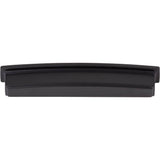 160 mm Center Matte Black Square-to-Center Square Renzo Cabinet Cup Pull