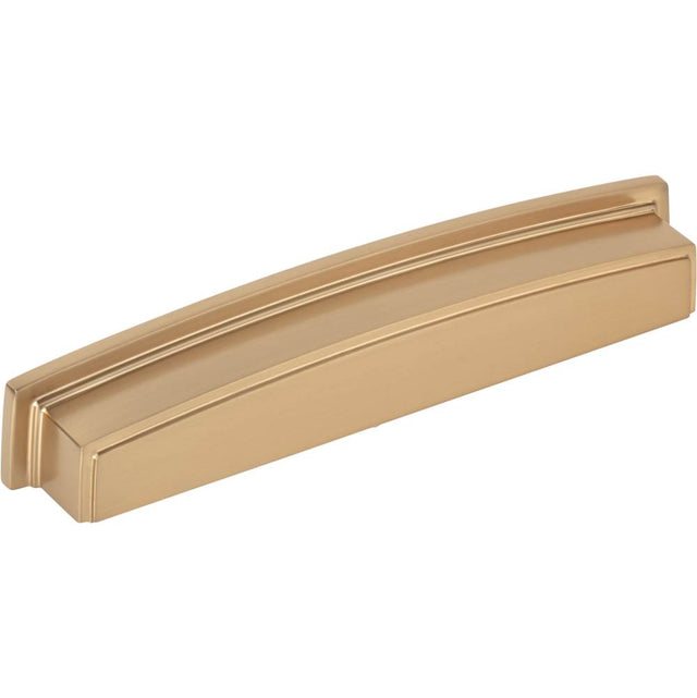 Jeffrey Alexander - 160 mm Center Satin Bronze Square-to-Center Square Renzo Cabinet Cup Pull - Satin Bronze