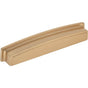 Jeffrey Alexander - 160 mm Center Satin Bronze Square-to-Center Square Renzo Cabinet Cup Pull - Satin Bronze
