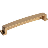 160 mm Center Satin Bronze Square-to-Center Square Renzo Cabinet Cup Pull