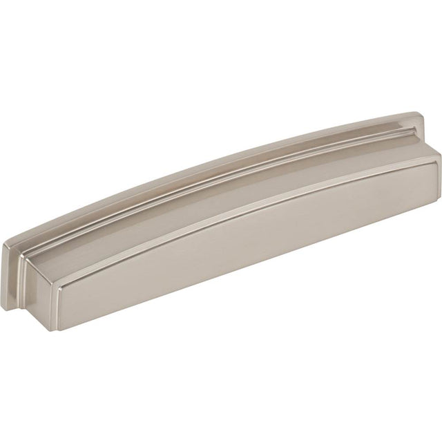 Jeffrey Alexander - 160 mm Center Satin Nickel Square-to-Center Square Renzo Cabinet Cup Pull - Satin Nickel