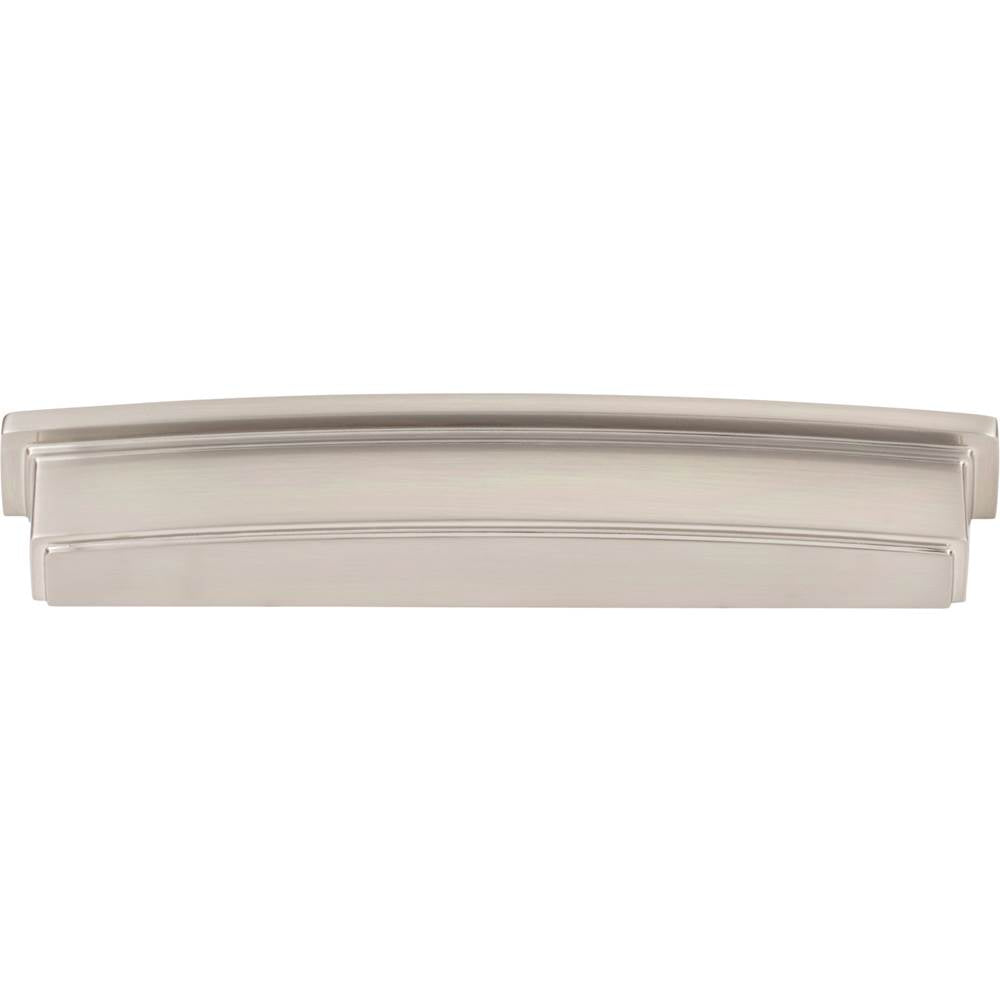 160 mm Center Satin Nickel Square-to-Center Square Renzo Cabinet Cup Pull