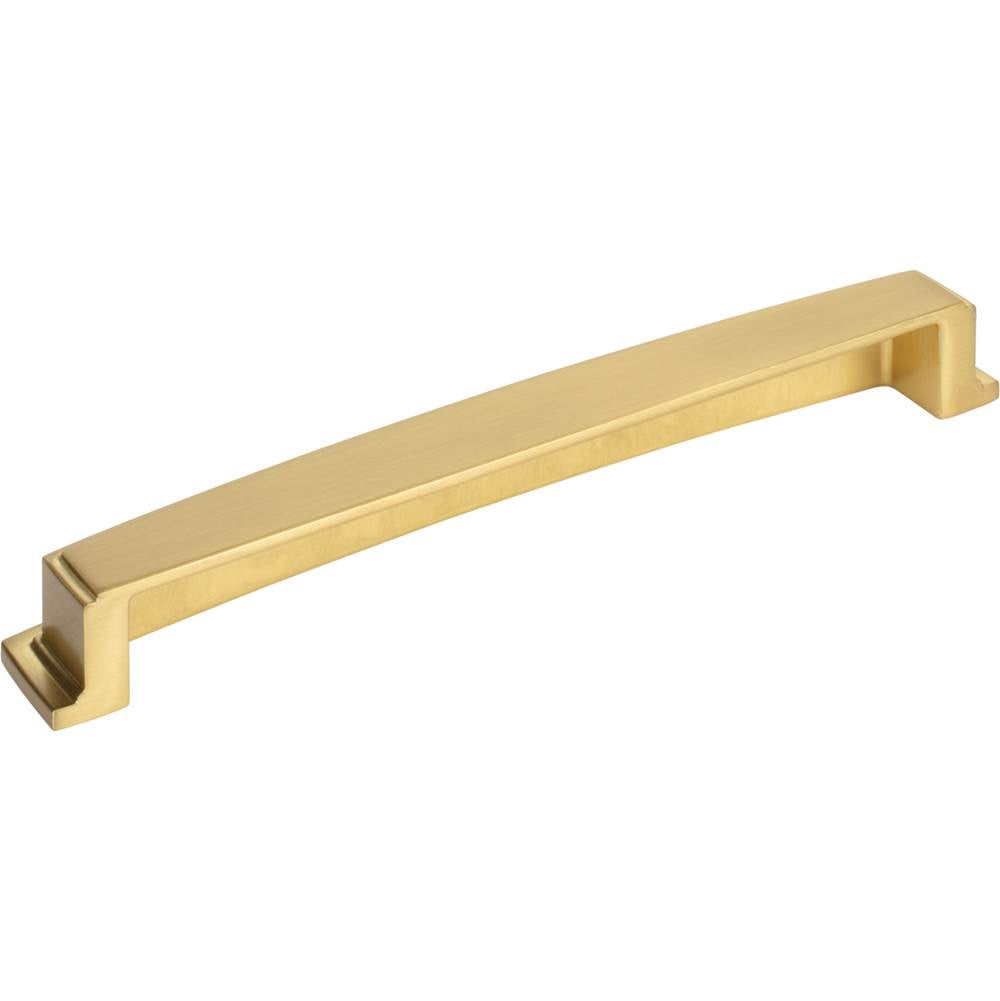 192 mm Center Brushed Gold Square-to-Center Square Renzo Cabinet Cup Pull