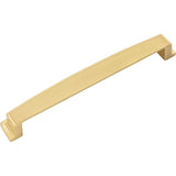192 mm Center Brushed Gold Square-to-Center Square Renzo Cabinet Cup Pull