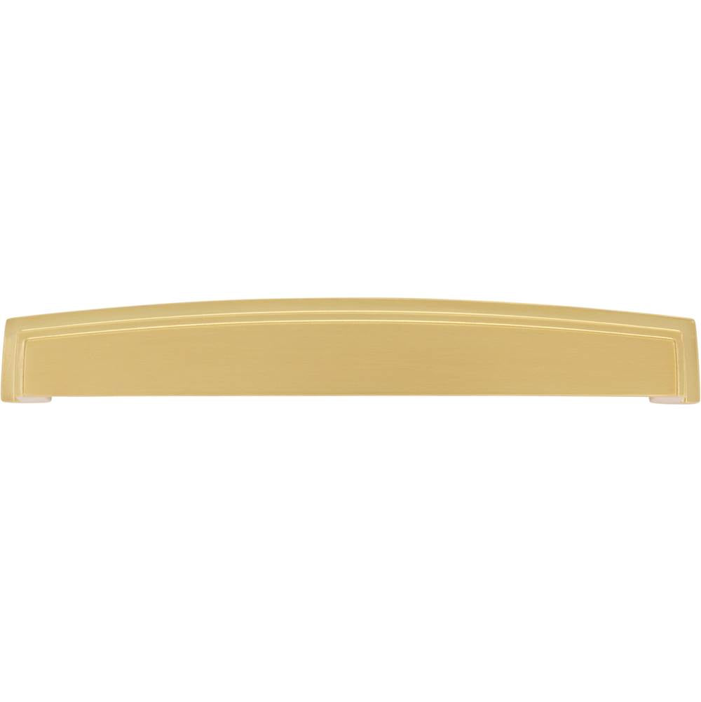 192 mm Center Brushed Gold Square-to-Center Square Renzo Cabinet Cup Pull