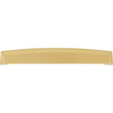 192 mm Center Brushed Gold Square-to-Center Square Renzo Cabinet Cup Pull