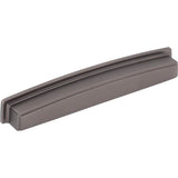 Jeffrey Alexander - 192 mm Center Brushed Pewter Square-to-Center Square Renzo Cabinet Cup Pull - Brushed Pewter