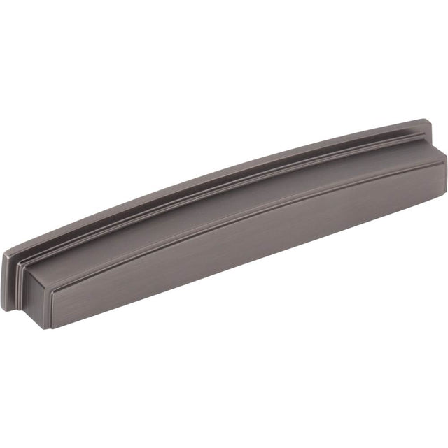 Jeffrey Alexander - 192 mm Center Brushed Pewter Square-to-Center Square Renzo Cabinet Cup Pull - Brushed Pewter
