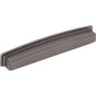 Jeffrey Alexander - 192 mm Center Brushed Pewter Square-to-Center Square Renzo Cabinet Cup Pull - Brushed Pewter