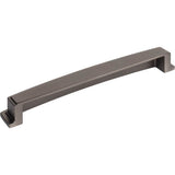 192 mm Center Brushed Pewter Square-to-Center Square Renzo Cabinet Cup Pull