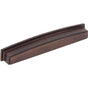 Jeffrey Alexander - 192 mm Center Brushed Oil Rubbed Bronze Square-to-Center Square Renzo Cabinet Cup Pull - Brushed Oil Rubbed Bronze