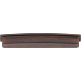 192 mm Center Brushed Oil Rubbed Bronze Square-to-Center Square Renzo Cabinet Cup Pull