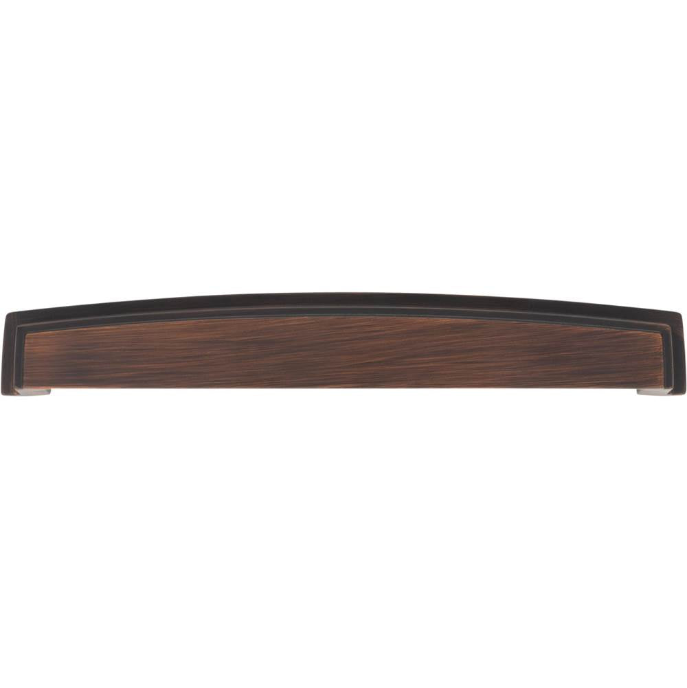 192 mm Center Brushed Oil Rubbed Bronze Square-to-Center Square Renzo Cabinet Cup Pull