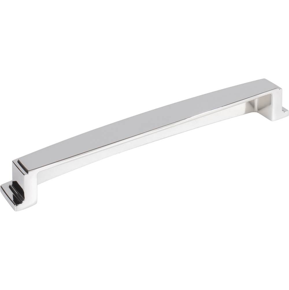 192 mm Center Polished Chrome Square-to-Center Square Renzo Cabinet Cup Pull
