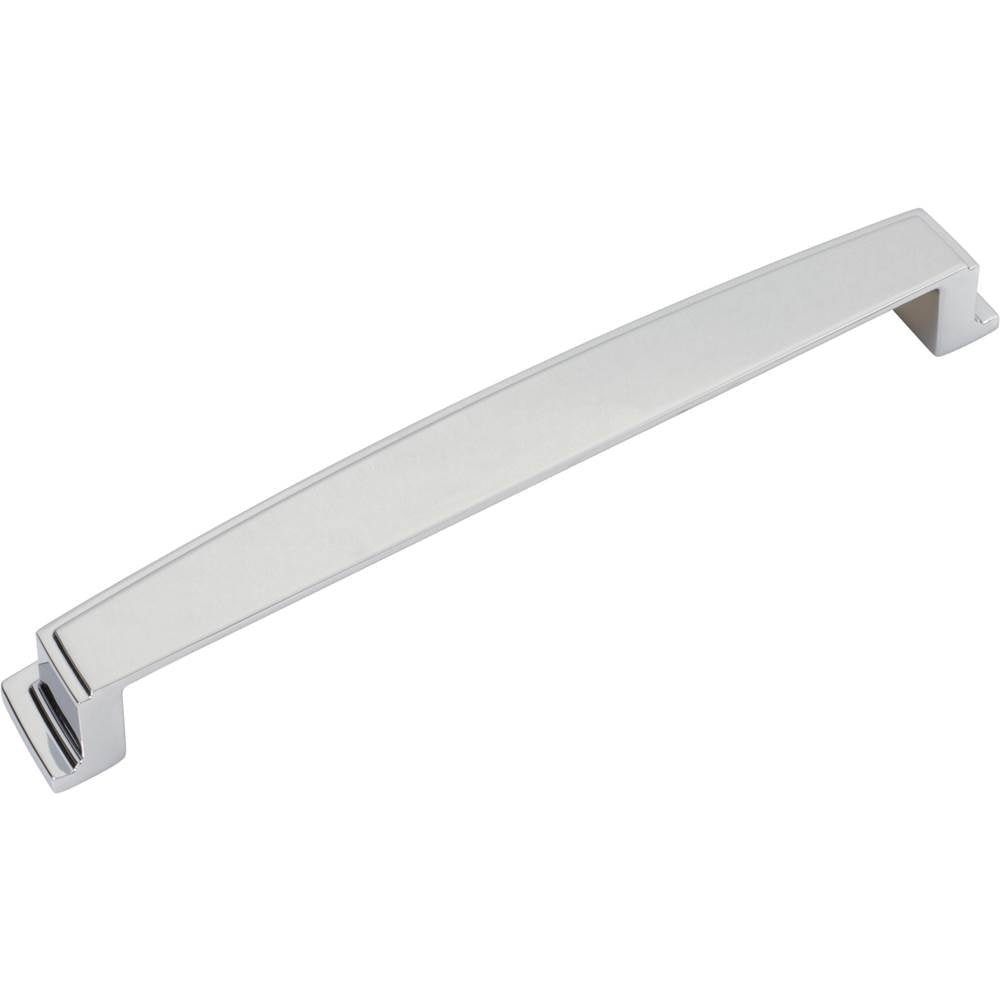 192 mm Center Polished Chrome Square-to-Center Square Renzo Cabinet Cup Pull