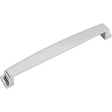 192 mm Center Polished Chrome Square-to-Center Square Renzo Cabinet Cup Pull