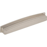 Jeffrey Alexander - 192 mm Center Satin Nickel Square-to-Center Square Renzo Cabinet Cup Pull - Satin Nickel