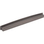 Jeffrey Alexander - 305 mm Center Brushed Pewter Square-to-Center Square Renzo Cabinet Cup Pull - Brushed Pewter