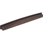 Jeffrey Alexander - 305 mm Center Brushed Oil Rubbed Bronze Square-to-Center Square Renzo Cabinet Cup Pull - Brushed Oil Rubbed Bronze