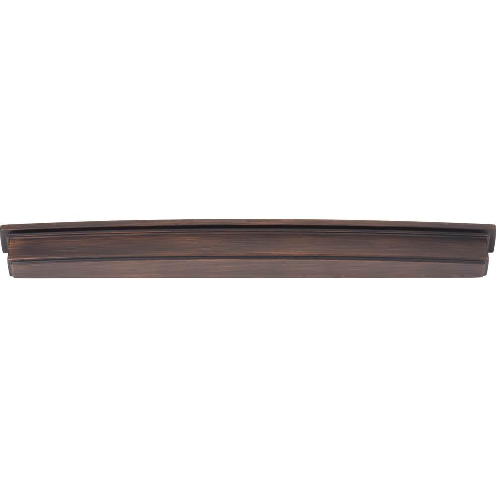 305 mm Center Brushed Oil Rubbed Bronze Square-to-Center Square Renzo Cabinet Cup Pull