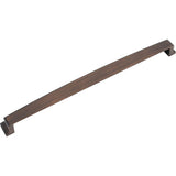 305 mm Center Brushed Oil Rubbed Bronze Square-to-Center Square Renzo Cabinet Cup Pull