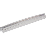 Jeffrey Alexander - 305 mm Center Polished Chrome Square-to-Center Square Renzo Cabinet Cup Pull - Polished Chrome