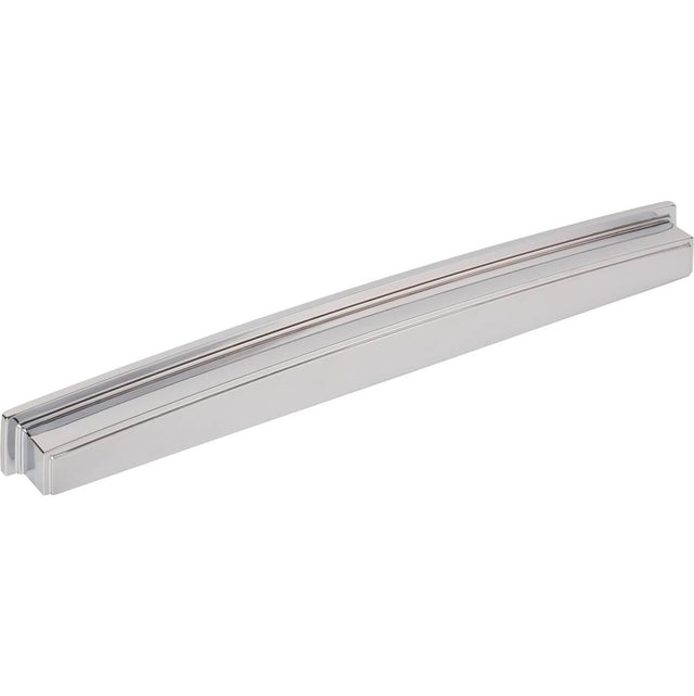 Jeffrey Alexander - 305 mm Center Polished Chrome Square-to-Center Square Renzo Cabinet Cup Pull - Polished Chrome