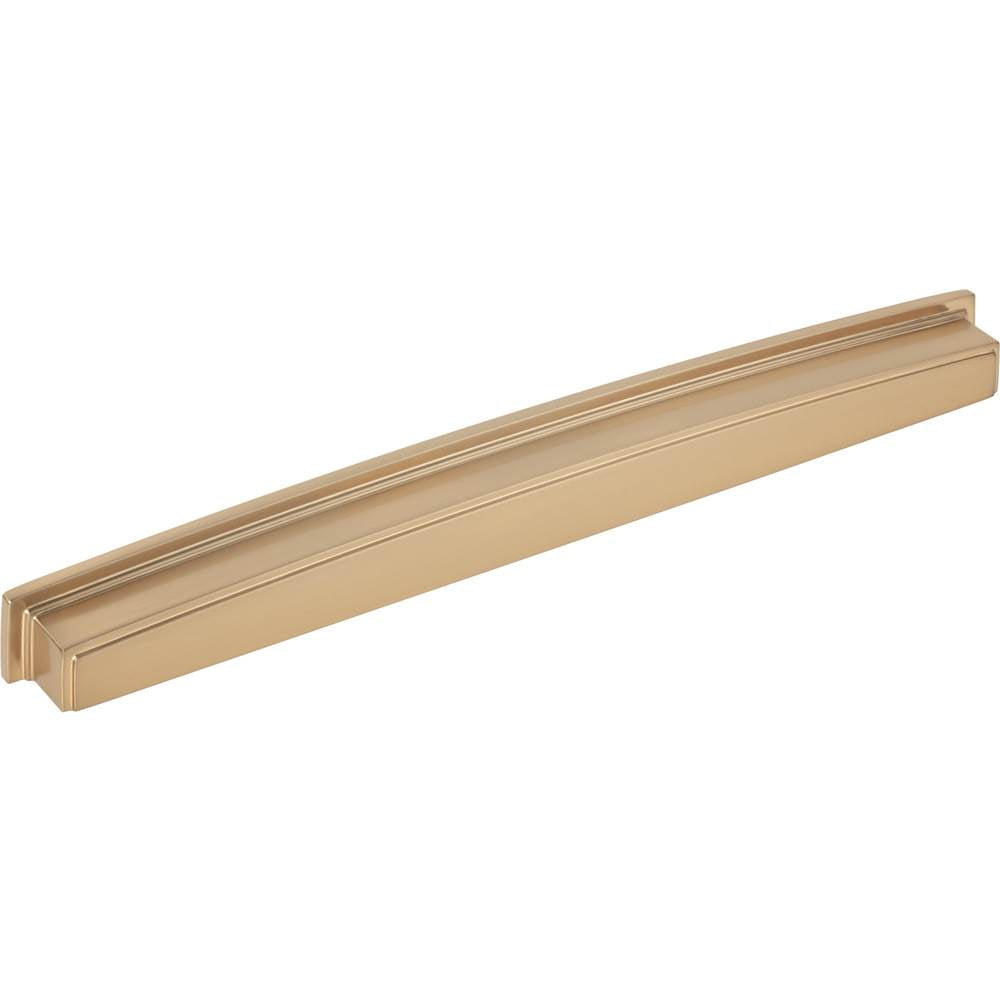 Jeffrey Alexander - 305 mm Center Satin Bronze Square-to-Center Square Renzo Cabinet Cup Pull - Satin Bronze