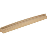 Jeffrey Alexander - 305 mm Center Satin Bronze Square-to-Center Square Renzo Cabinet Cup Pull - Satin Bronze