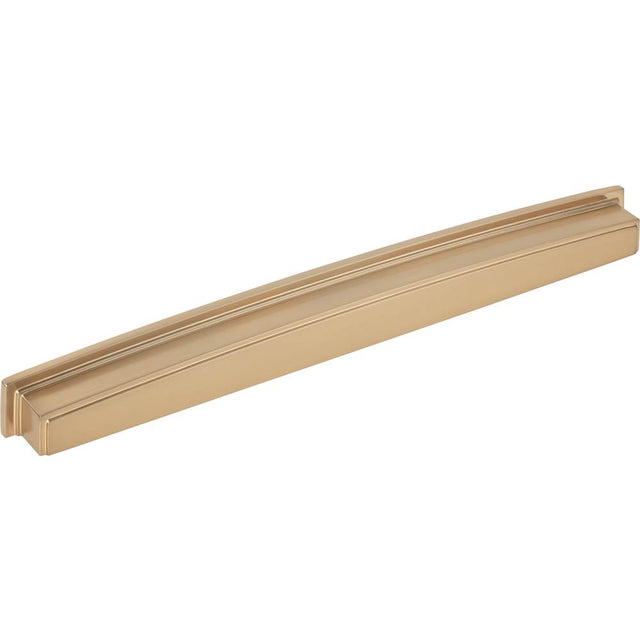 Jeffrey Alexander - 305 mm Center Satin Bronze Square-to-Center Square Renzo Cabinet Cup Pull - Satin Bronze